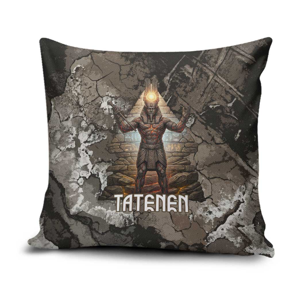 Tatenen Pillow Cover Rising Hand Design Egyptian God of Creation and Earth Emergence