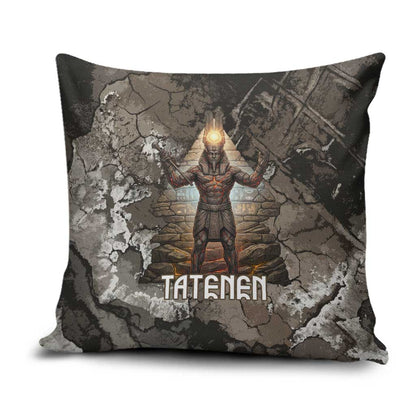 Tatenen Pillow Cover Rising Hand Design Egyptian God of Creation and Earth Emergence