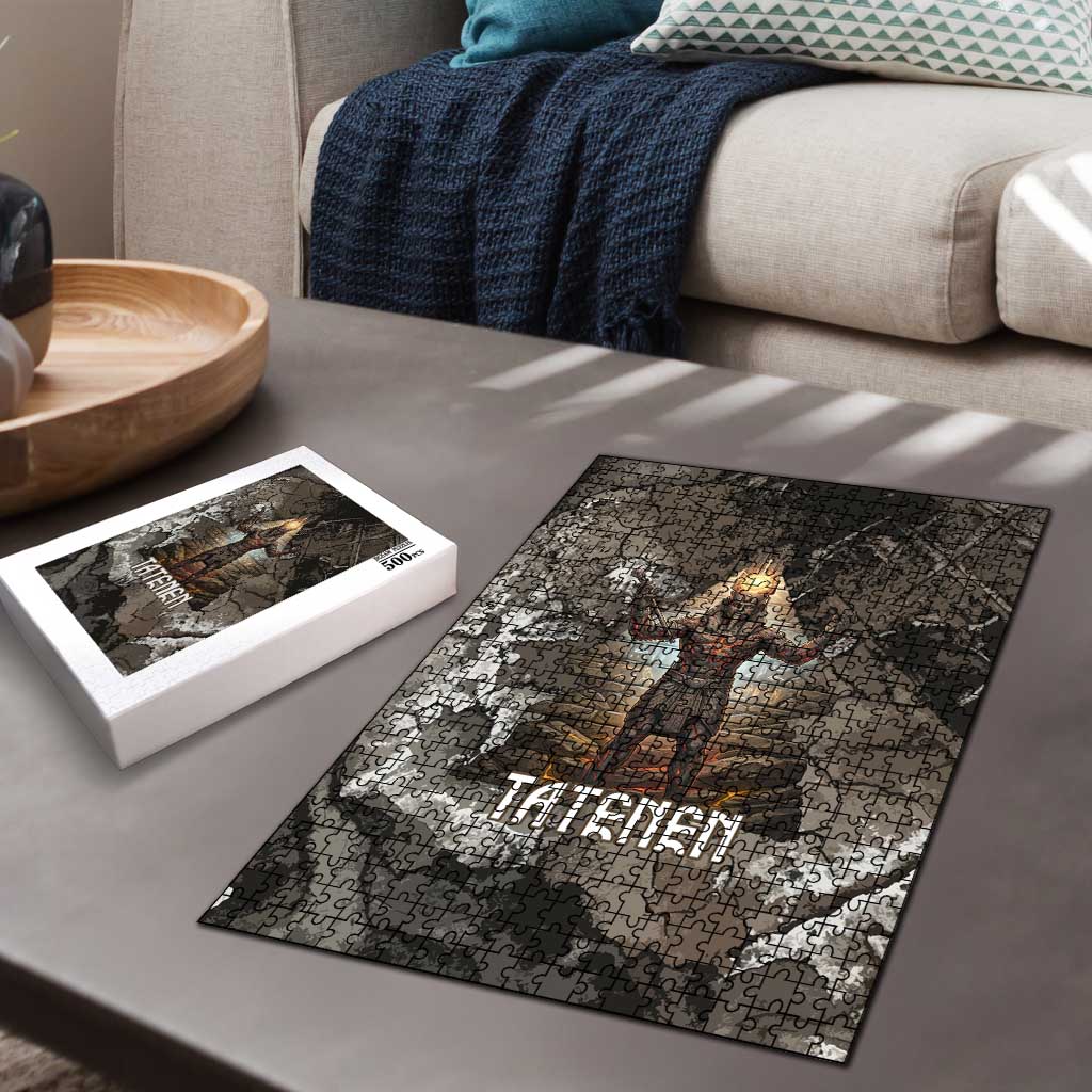 Tatenen Puzzle Rising Hand Design Egyptian God of Creation and Earth Emergence