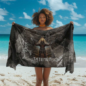 Tatenen Sarong Rising Hand Design Egyptian God of Creation and Earth Emergence
