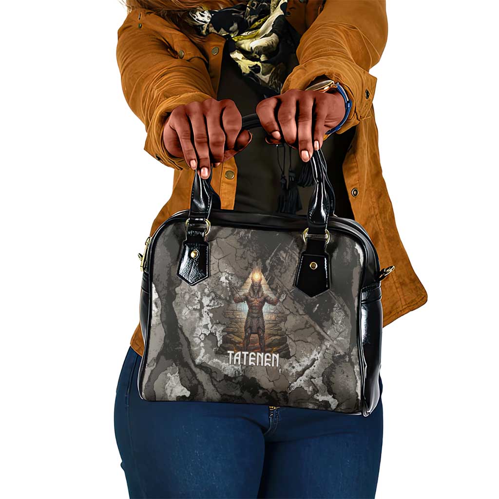 Tatenen Shoulder Handbag Rising Hand Design Egyptian God of Creation and Earth Emergence