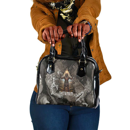 Tatenen Shoulder Handbag Rising Hand Design Egyptian God of Creation and Earth Emergence