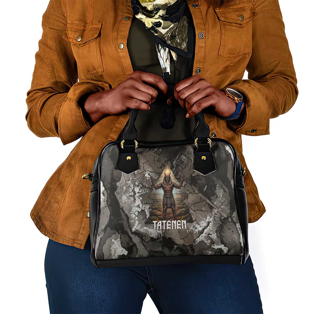 Tatenen Shoulder Handbag Rising Hand Design Egyptian God of Creation and Earth Emergence