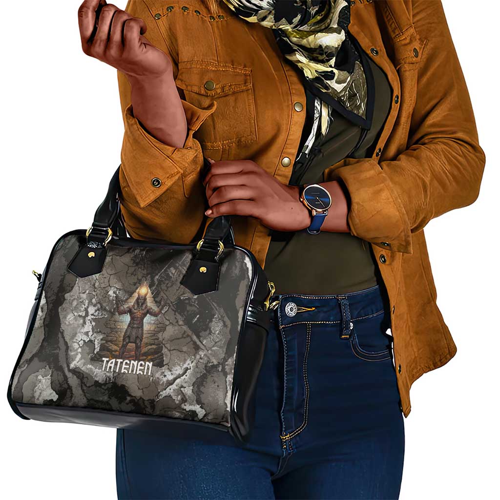 Tatenen Shoulder Handbag Rising Hand Design Egyptian God of Creation and Earth Emergence