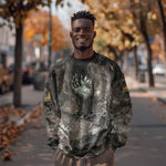 Tatenen Sweatshirt Rising Hand Design Egyptian God of Creation and Earth Emergence