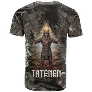 Tatenen T shirt Rising Hand Design Egyptian God of Creation and Earth Emergence