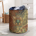Tatenen Ancient Egyptian Laundry Basket Father of the Gods Design with Minerals