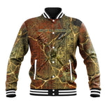 Tatenen Ancient Egyptian Baseball Jacket Father of the Gods Design with Minerals