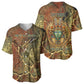 Tatenen Ancient Egyptian Baseball Jersey Father of the Gods Design with Minerals