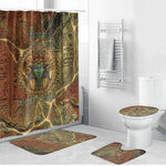 Tatenen Ancient Egyptian Bathroom Set Father of the Gods Design with Minerals