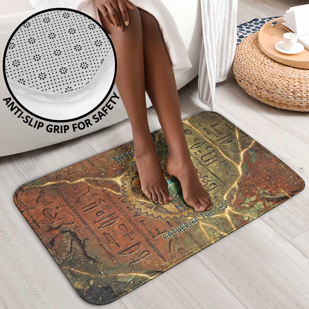 Tatenen Ancient Egyptian Bathroom Set Father of the Gods Design with Minerals