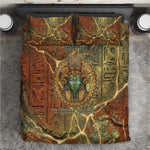 Tatenen Ancient Egyptian Bedding Set Father of the Gods Design with Minerals