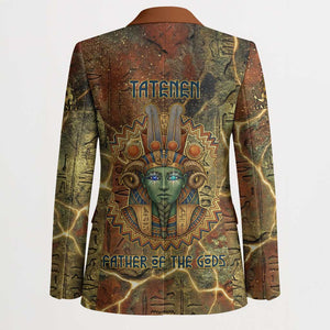 Tatenen Ancient Egyptian Blazer Father of the Gods Design with Minerals