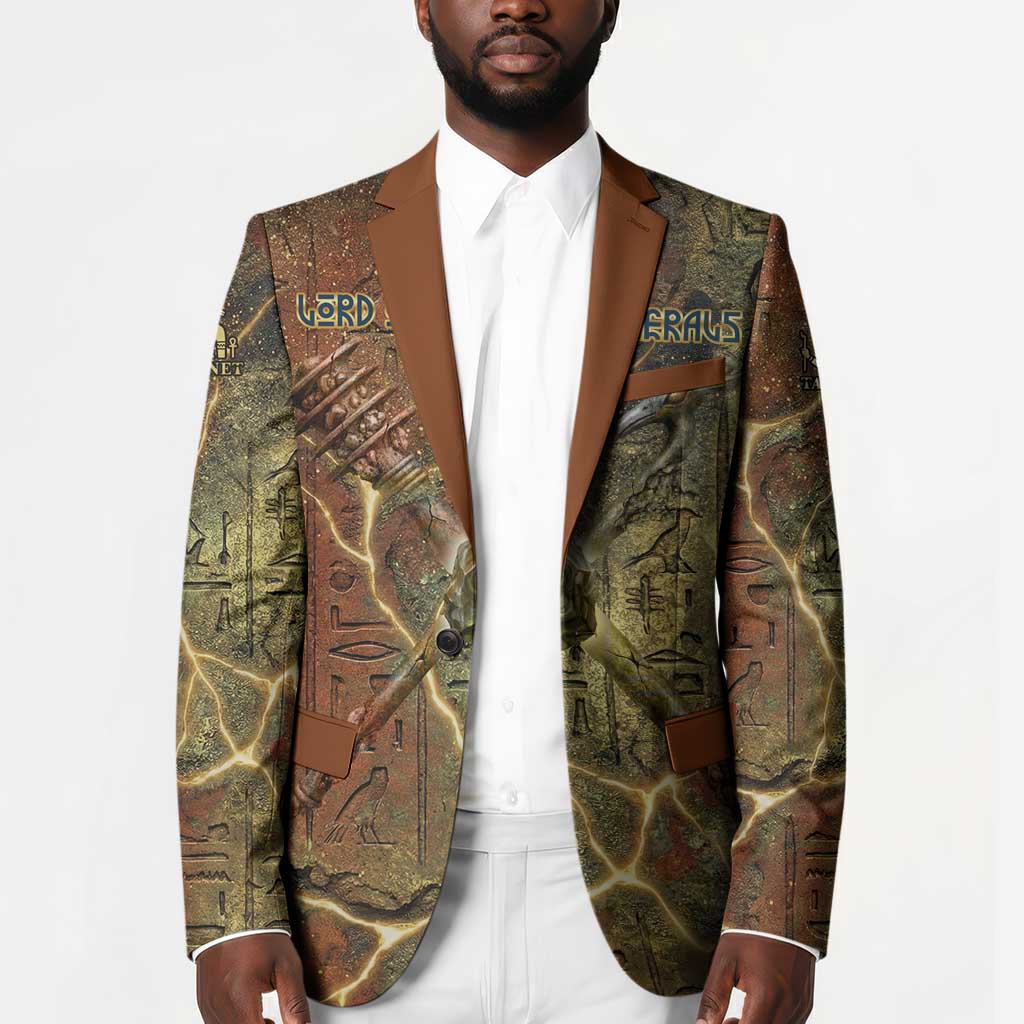Tatenen Ancient Egyptian Blazer Father of the Gods Design with Minerals