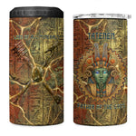Tatenen Ancient Egyptian 4 in 1 Can Cooler Tumbler Father of the Gods Design with Minerals
