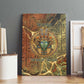 Tatenen Ancient Egyptian Canvas Wall Art Father of the Gods Design with Minerals