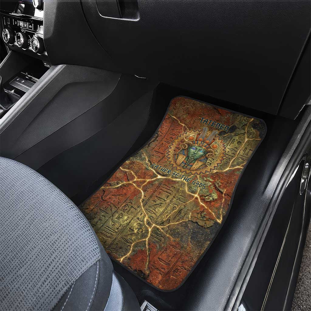 Tatenen Ancient Egyptian Car Mats Father of the Gods Design with Minerals