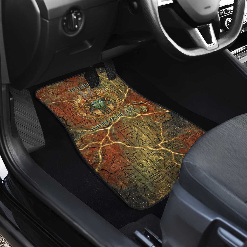 Tatenen Ancient Egyptian Car Mats Father of the Gods Design with Minerals