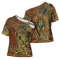 Tatenen Ancient Egyptian Cross Shoulder Shirt Father of the Gods Design with Minerals