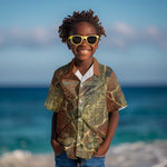 Tatenen Ancient Egyptian Kid Hawaiian Shirt Father of the Gods Design with Minerals