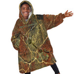 Tatenen Ancient Egyptian Kid Wearable Blanket Hoodie Father of the Gods Design with Minerals