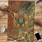 Tatenen Ancient Egyptian Puzzle Father of the Gods Design with Minerals