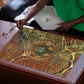 Tatenen Ancient Egyptian Puzzle Father of the Gods Design with Minerals