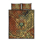Tatenen Ancient Egyptian Quilt Bed Set Father of the Gods Design with Minerals
