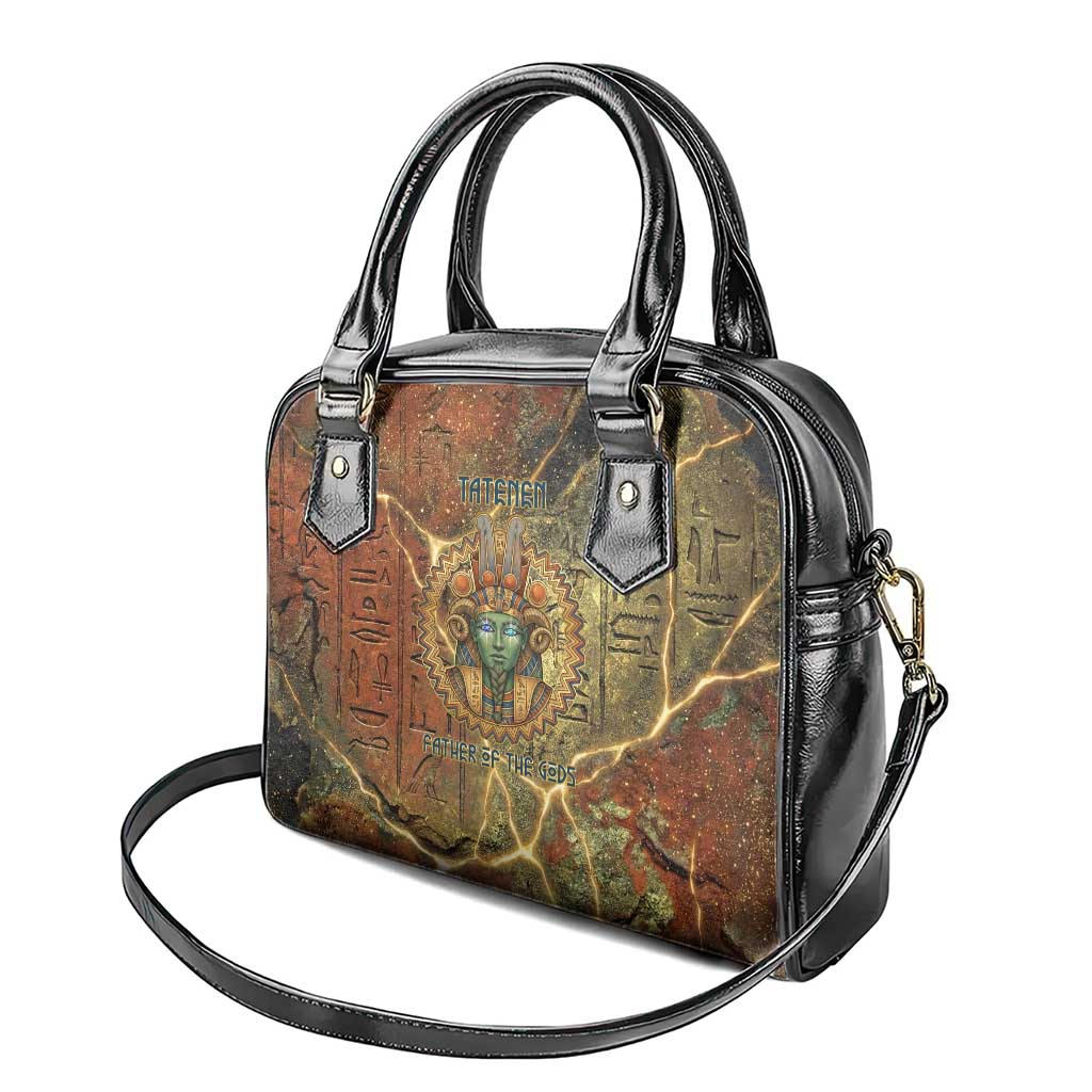 Tatenen Ancient Egyptian Shoulder Handbag Father of the Gods Design with Minerals