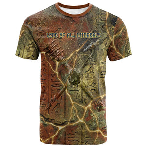 Tatenen Ancient Egyptian T shirt Father of the Gods Design with Minerals