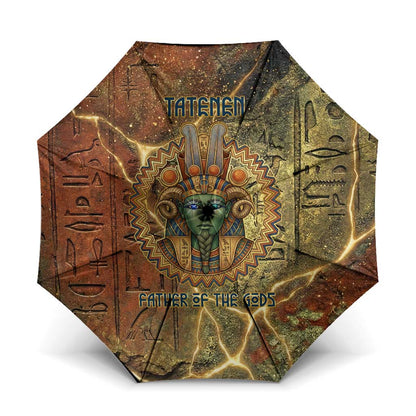 Tatenen Ancient Egyptian Umbrella Father of the Gods Design with Minerals