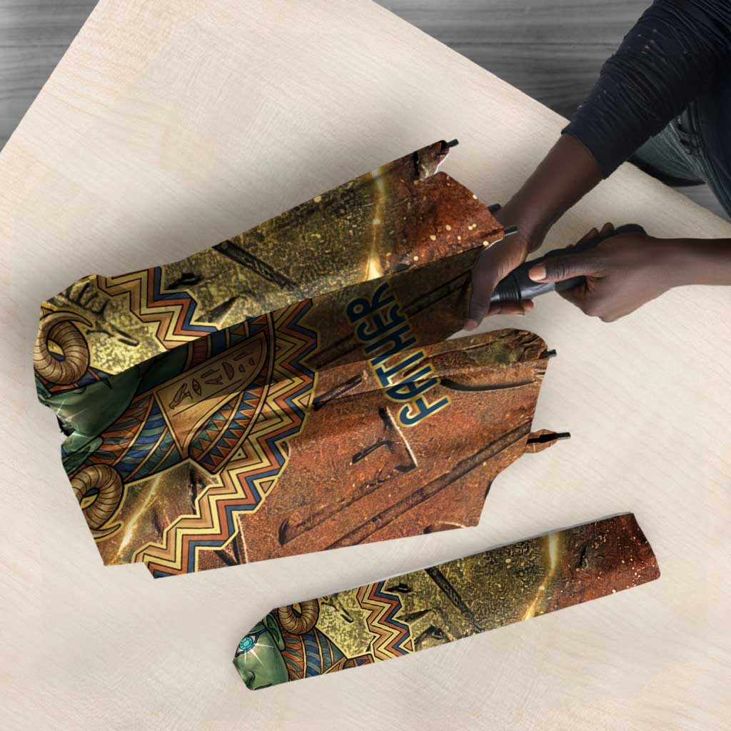 Tatenen Ancient Egyptian Umbrella Father of the Gods Design with Minerals