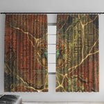 Tatenen Ancient Egyptian Window Curtain Father of the Gods Design with Minerals