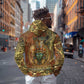 Tatenen Ancient Egyptian Zip Hoodie Father of the Gods Design with Minerals