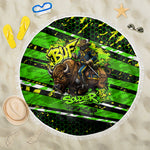 Buffalo Soldiers 10th Cavalry Regiment Beach Blanket Graffiti Urban Streetwear Style Graphic Art
