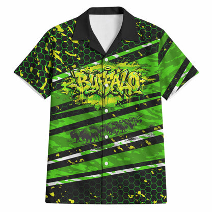 Buffalo Soldiers 10th Cavalry Regiment Hawaiian Shirt Graffiti Urban Streetwear Style Graphic Art