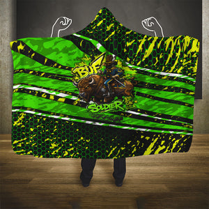 Buffalo Soldiers 10th Cavalry Regiment Hooded Blanket Graffiti Urban Streetwear Style Graphic Art