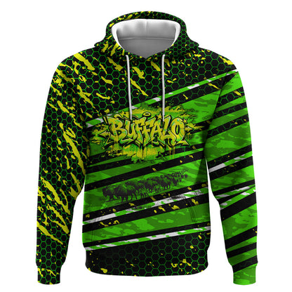 Buffalo Soldiers 10th Cavalry Regiment Hoodie Graffiti Urban Streetwear Style Graphic Art