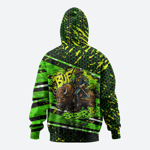 Buffalo Soldiers 10th Cavalry Regiment Hoodie Graffiti Urban Streetwear Style Graphic Art