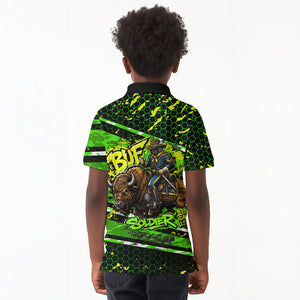 Buffalo Soldiers 10th Cavalry Regiment Kid Polo Shirt Graffiti Urban Streetwear Style Graphic Art