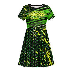 Buffalo Soldiers 10th Cavalry Regiment Kid Short Sleeve Dress Graffiti Urban Streetwear Style Graphic Art