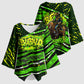 Buffalo Soldiers 10th Cavalry Regiment Kimono Sleeve Blouse Graffiti Urban Streetwear Style Graphic Art