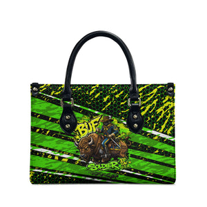 Buffalo Soldiers 10th Cavalry Regiment Leather Bag Graffiti Urban Streetwear Style Graphic Art