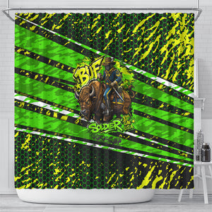 Buffalo Soldiers 10th Cavalry Regiment Shower Curtain Graffiti Urban Streetwear Style Graphic Art
