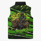 Buffalo Soldiers 10th Cavalry Regiment Sleeveless Puffer Jacket Graffiti Urban Streetwear Style Graphic Art