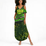 Buffalo Soldiers 10th Cavalry Regiment Summer Maxi Dress Graffiti Urban Streetwear Style Graphic Art