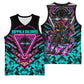 Buffalo Soldiers 9th Cavalry Regiment Basketball Jersey Cyberpunk Synthwave Neon Futuristic Graphic Art