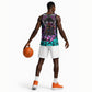 Buffalo Soldiers 9th Cavalry Regiment Basketball Jersey Cyberpunk Synthwave Neon Futuristic Graphic Art