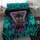 Buffalo Soldiers 9th Cavalry Regiment Bedding Set Cyberpunk Synthwave Neon Futuristic Graphic Art