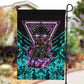 Buffalo Soldiers 9th Cavalry Regiment Garden Flag Cyberpunk Synthwave Neon Futuristic Graphic Art